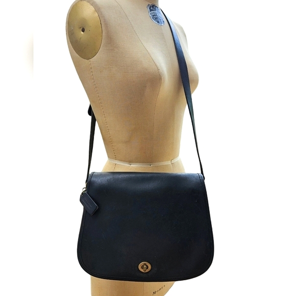 Vtg COACH | Ranch Bag | Black | Womens | Crossbody | 90s | Leather - Picture 3 of 16